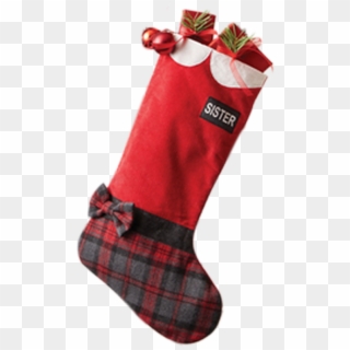 Plaid Wool Missionary Stocking - Sock, HD Png Download