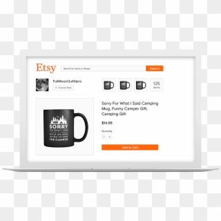 Etsy Inventory Management Software - Coffee Cup, HD Png Download