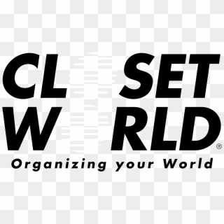 Closet World Logo Black And White, HD Png Download