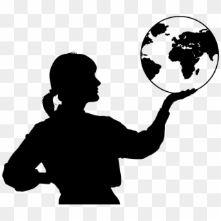 This Free Icons Png Design Of Woman With Globe In Hand - International Women's Day Soccer, Transparent Png