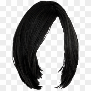 Freetoedit Wig Black Hair Medium Bob Hairstyles Hairdo, HD Png Download