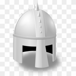 Middle Ages Knight Combat Helmet Crusades - Cartoon Knight Helmet, HD Png Download