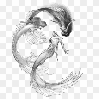 Sublime Drawing Siren - Space Mermaid Iain Mccaig, HD Png Download