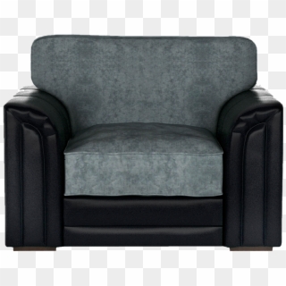 Armchair - Black And Grey Chair, HD Png Download