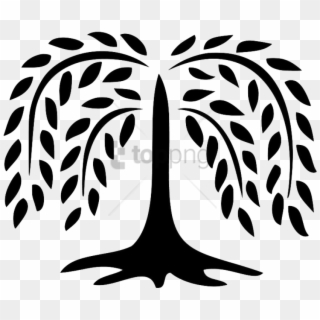 Free Png Willow Tree Png Image With Transparent Background - Willow Tree Clipart Black And White, Png Download