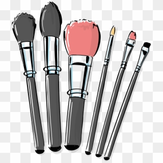 Cosmetic Vector Makeup Brush - Makeup Brushes Png, Transparent Png