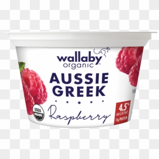 Wallaby Raspberry Organic Whole Milk Greek Yogurt - Wallaby Organic Yogurt, HD Png Download