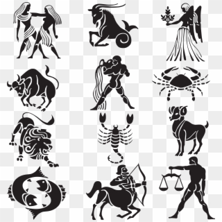 Tattoo Set Chinese Scorpio Sign Astrological Signs - Zodiac Signs No Background, HD Png Download