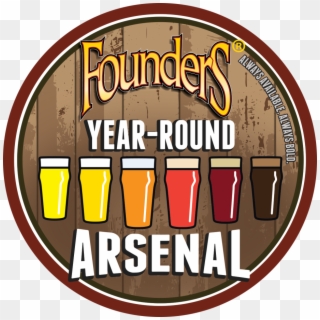 Year Round Untappd Badge - Founders Brewing Company, HD Png Download