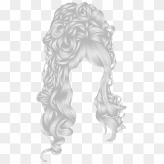White Hair Png - Hairstyle Png, Transparent Png