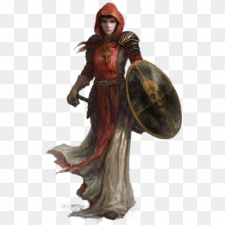 Fantasy Women Warrior Png File - D&d Human Female Cleric, Transparent Png