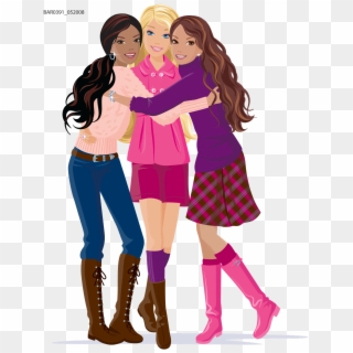 Girl Clipart Friend - Happy Friendship Day My All Friends, HD Png Download