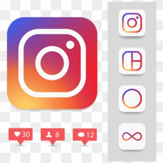 Temporary Instagram Logo Icon, Instagram Icon Sets, - Iconos Instagram Notificacion, HD Png Download