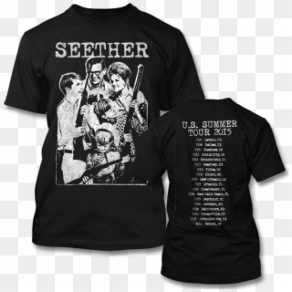 Happy Family 2015 Tour T-shirt - Seether T Shirt, HD Png Download