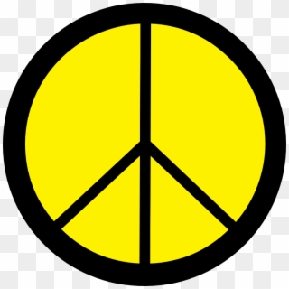 Yellow Pencil And In Color - Peace Sign, HD Png Download