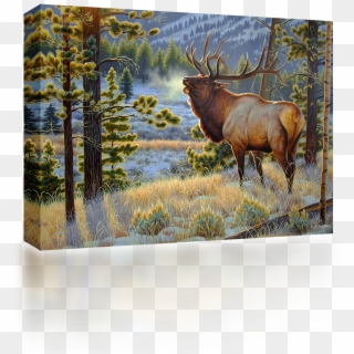 Yelling Elk - Painting, HD Png Download
