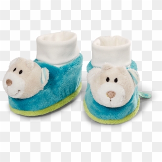 Baby Booties Bear With Rattle Plush, HD Png Download
