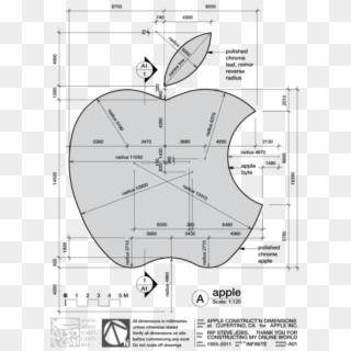 Dimensions Of Apple Logo, HD Png Download
