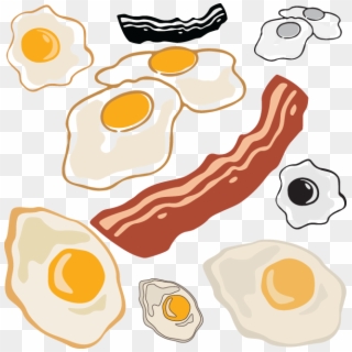 595 X 600 4 - Clip Art Bacon And Eggs, HD Png Download