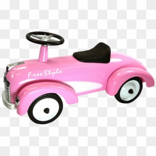 Pink Vintage Toy Car - Riding Toy, HD Png Download