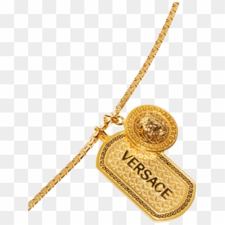52 Versace Chains, Versace 3 Medusa Gold Chain Necklace - Versace Chains, HD Png Download