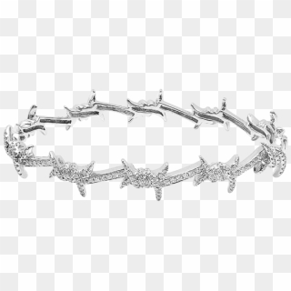 Barbed Wire City - Barbed Wire Diamond Bracelet, HD Png Download