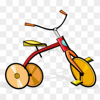 Free Png Download Vector Illustration Of Child's Tricycle, Transparent Png