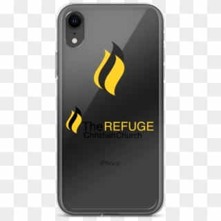 Logo3 Flame Mockup Case On Phone Black Iphone Xr, HD Png Download