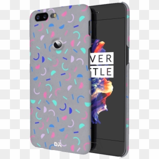 Dailyobjects Confetti Blue Case Cover For Oneplus 5t - Iphone, HD Png Download