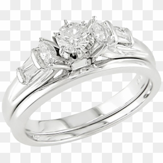 Explore White Gold Wedding Rings And More - Wedding Rings Simple White Gold, HD Png Download
