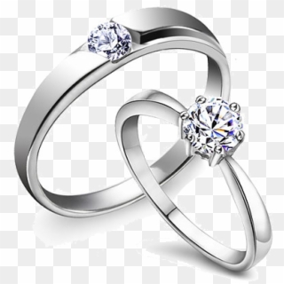 Diamond Jewellery Cubic Engagement Wedding Ring Zirconia - Anillos De Plata De Compromiso Baratos, HD Png Download