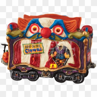 Creepy Clown Car - Dept 56 Halloween Clown Train, HD Png Download