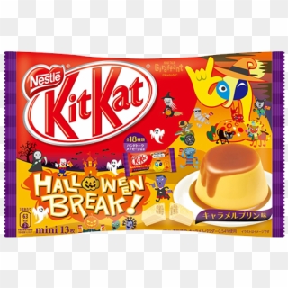 Kit Kat Mini Halloween Caramel Pudding Flavor - Halloween Kit Kat Japan, HD Png Download