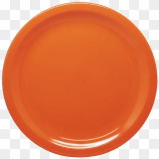 Plain Orange - Round Plate - Plate Image Png, Transparent Png