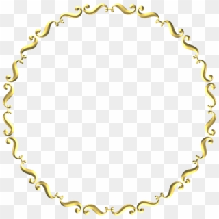 Gold Circle Frame Png, Transparent Png