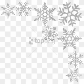 Free Png Download Snowflake Frame Transparent Png Images - Transparent Snowflakes Border Clipart, Png Download