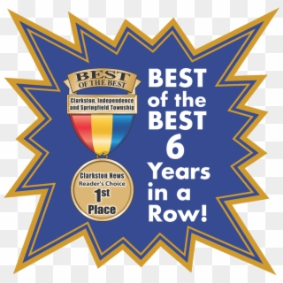 Clarkston Auto Wash Voted Best Of The Best For 6 Years - Emblem, HD Png Download