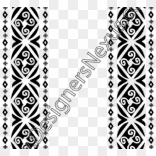 Border Design Black And White Tribal - Circle, HD Png Download