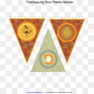 Thanksgiving Give Thanks Banner Thanksgiving Activities, HD Png Download