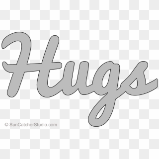 Hugs Word Art , Png Download - Calligraphy, Transparent Png