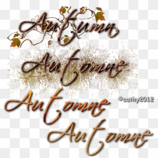 Word Art Automne, HD Png Download