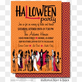 Halloween Costume Party Invitations Halloween Costume - Costume Party Invite Adult, HD Png Download