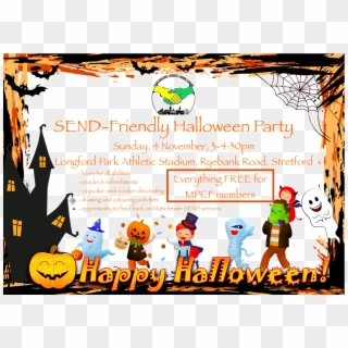 Poster For Mpcf's Send Halloween Party - Рамка Хэллоуин, HD Png Download