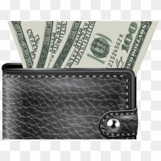 Wallet Clipart Money Vector - Wallet With Money Png, Transparent Png