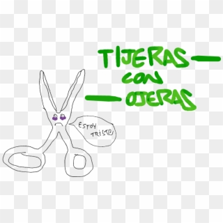 Tijeras Con Ojeras - Cartoon, HD Png Download