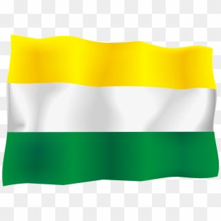 Bandera Uco - Bandera De Color Amarillo Blanco Y Verde, HD Png Download