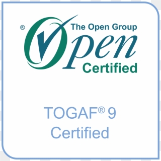 The Open Group Certified - Togaf 9 Certified Logo, HD Png Download