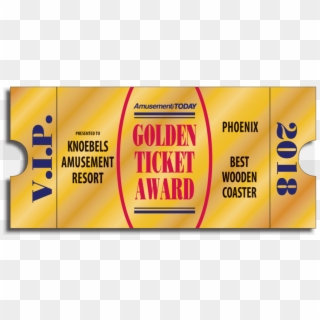 Knoebels Takes Home Golden Ticket Awards - Golden Ticket Awards, HD Png Download