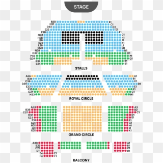Her Majesty's Theatre Seating Map, HD Png Download