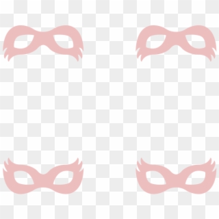 Girly Superhero Masks In Dusty Pink Wallpaper, HD Png Download